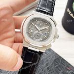 Best Copy Patek Philippe Nautilus 5990 Gray Dial Leather Strap Watches